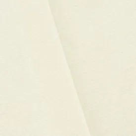3 1/4 YD PC-Ivory Brushed Wool Blend Basketweave Jacketing Fabric