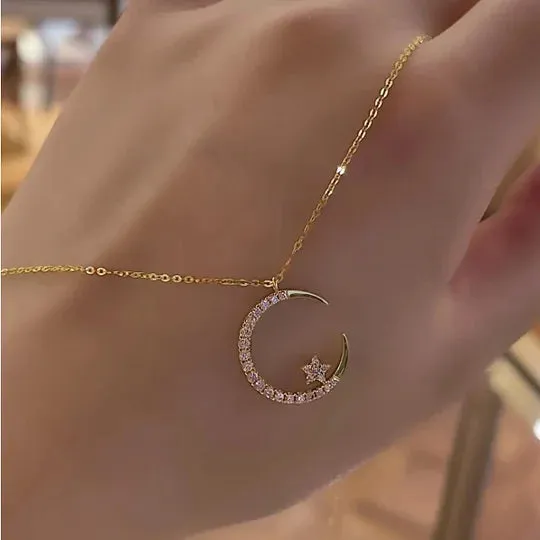 51% offBright Night: Moon Star Necklace