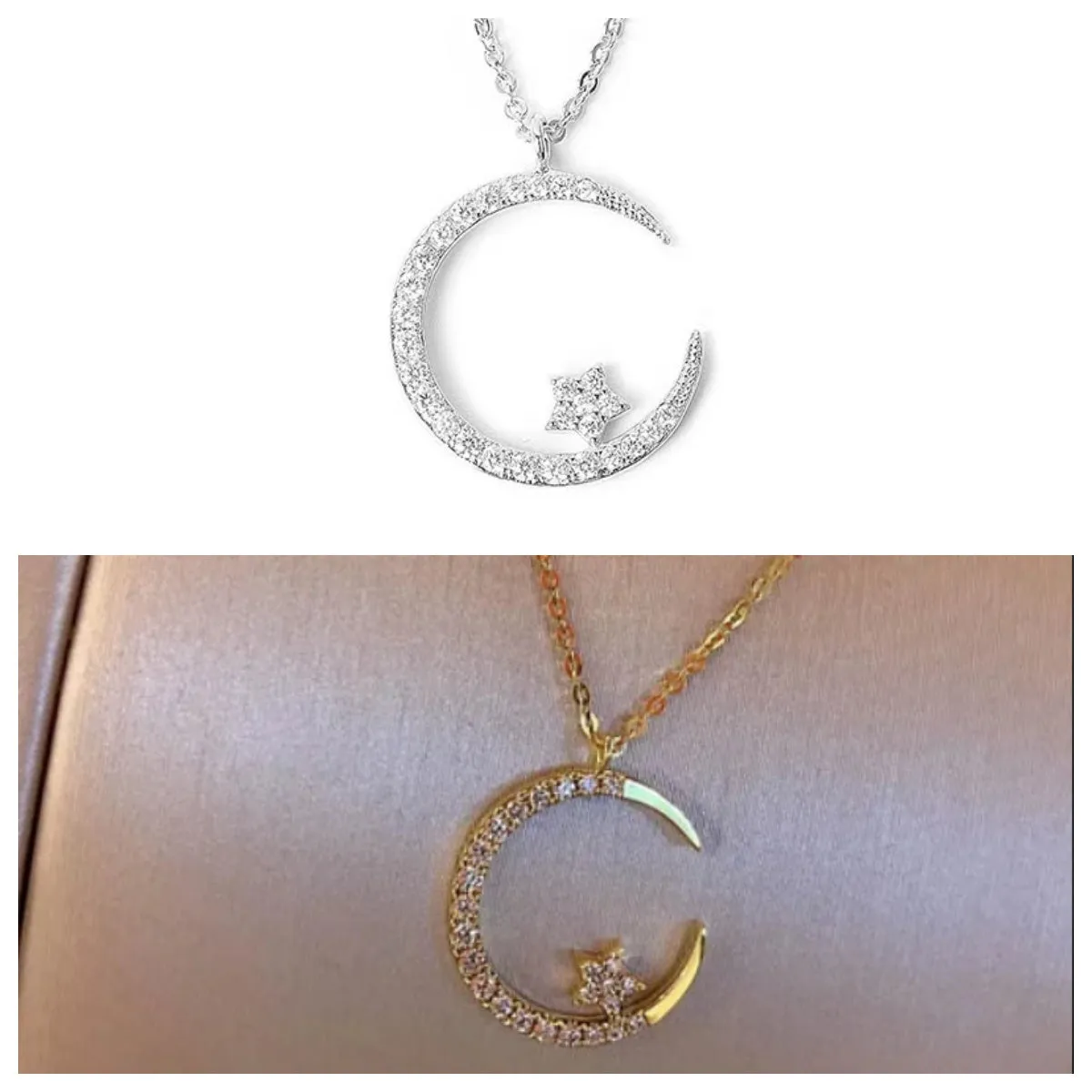 51% offBright Night: Moon Star Necklace