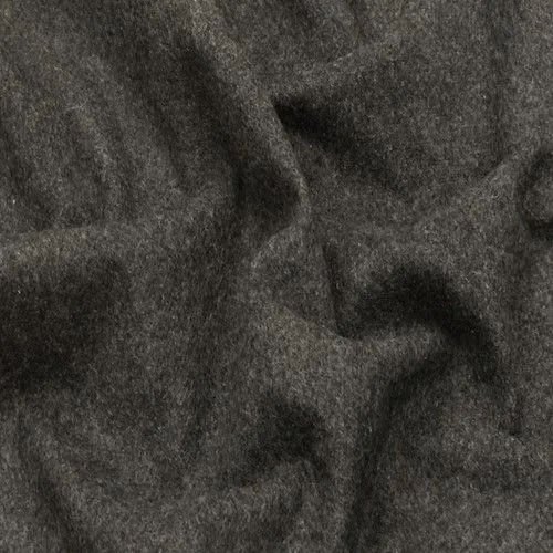 Black/Gray Wool Blend Bonded Coating Fabric