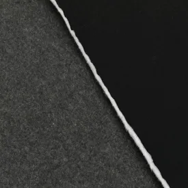 Black/Gray Wool Blend Bonded Coating Fabric