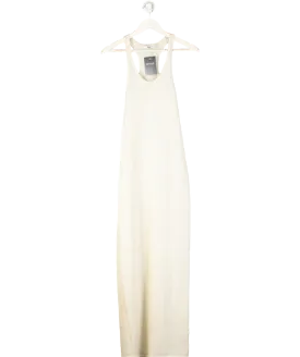 BOA Cream Scoop Neck Knit Maxi Dress UK XS