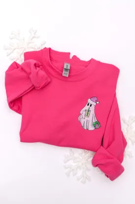 Bougie Santa Ghost Embroidered Sweatshirt