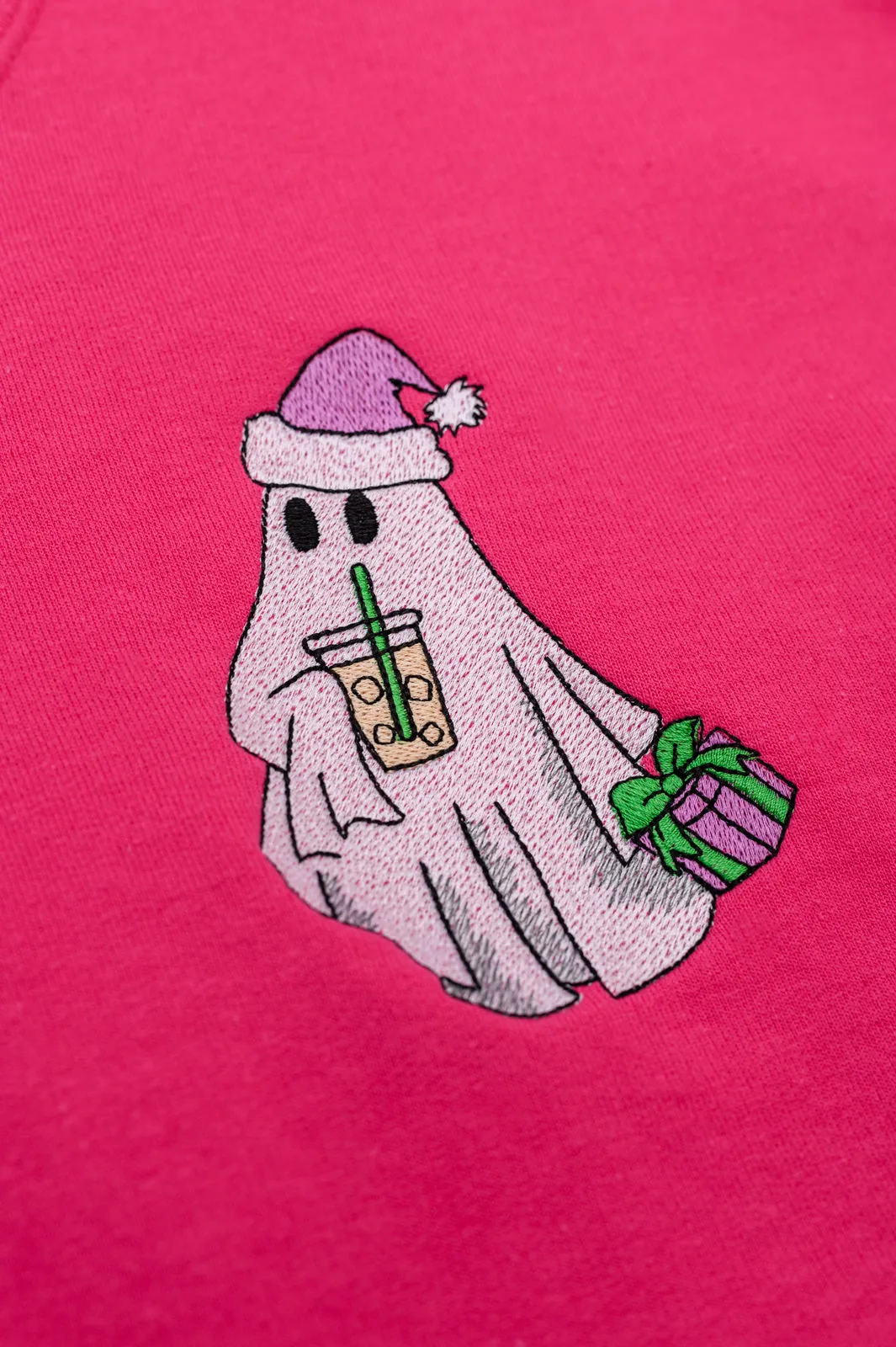 Bougie Santa Ghost Embroidered Sweatshirt