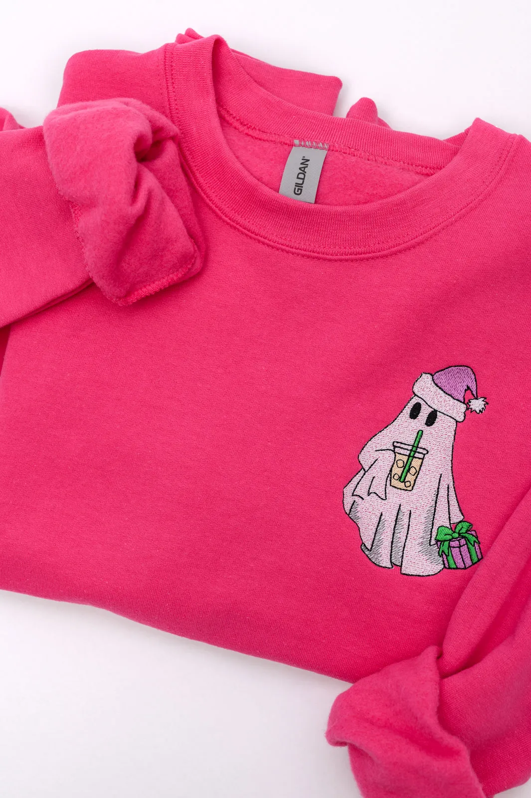 Bougie Santa Ghost Embroidered Sweatshirt