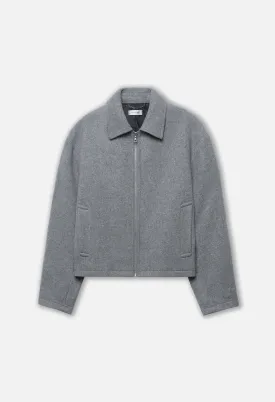 Brushed Wool Lexington Full Zip / Grey
