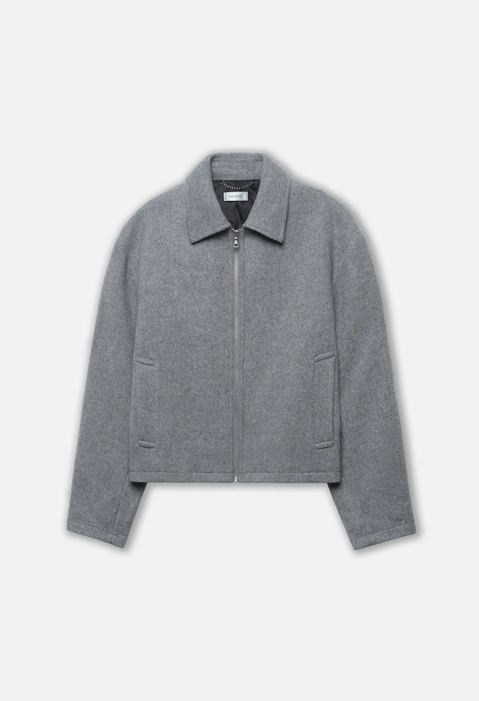 Brushed Wool Lexington Full Zip / Grey