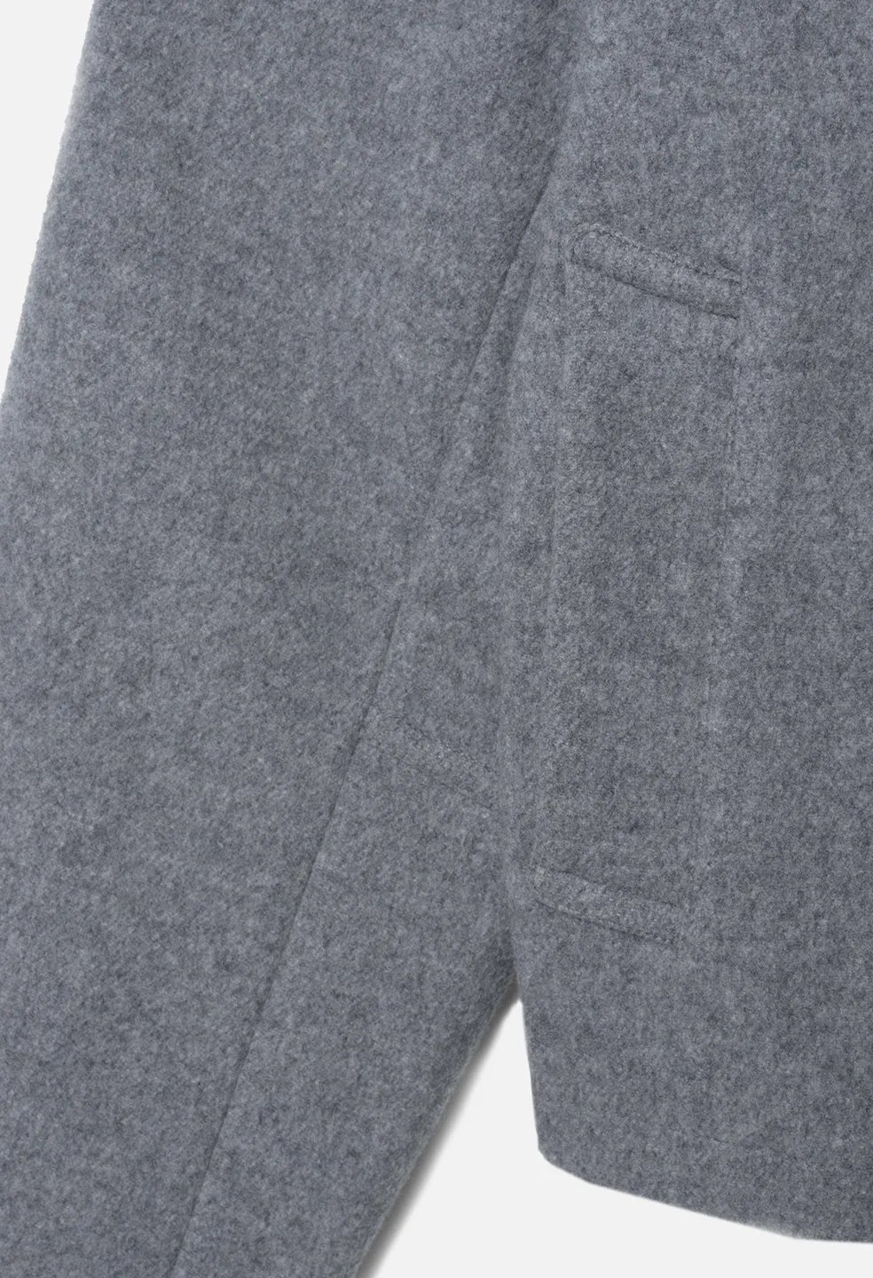 Brushed Wool Lexington Full Zip / Grey
