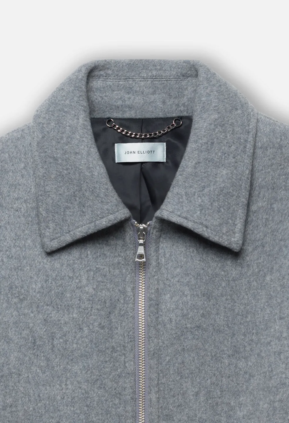 Brushed Wool Lexington Full Zip / Grey