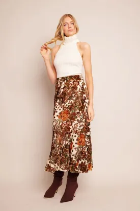 Cara Cara Naomi Skirt in Black Blush Cascade