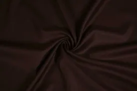 Chocolate Brown Plain Wool Polyester Blend Suiting Fabric
