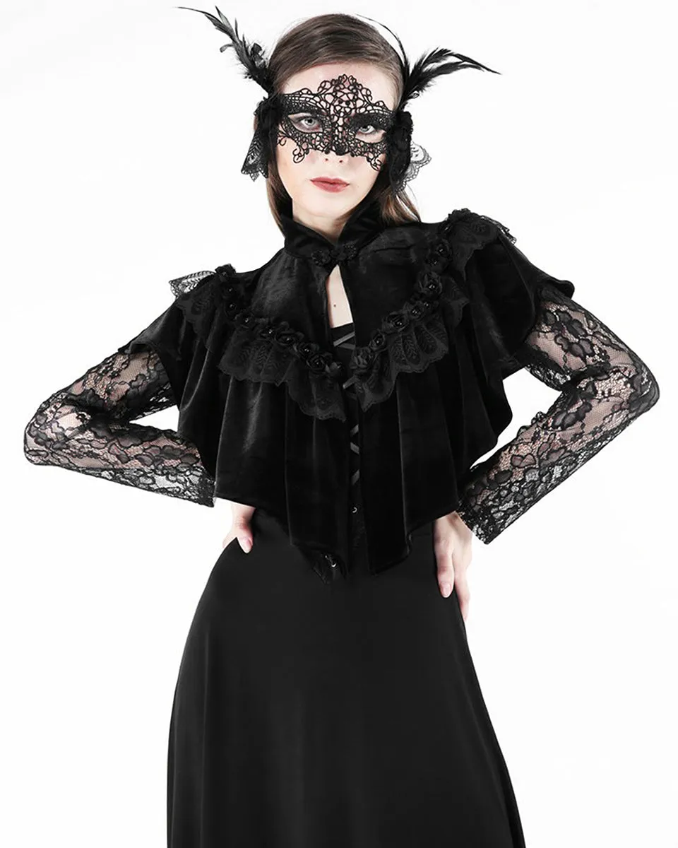 Dark In Love Sinnea Velvet Cape