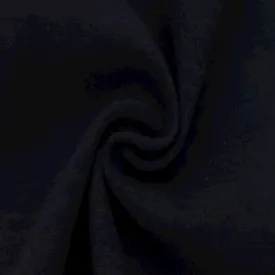 Deep Navy Blue Wool Slub Textured Twill Jacketing Fabric