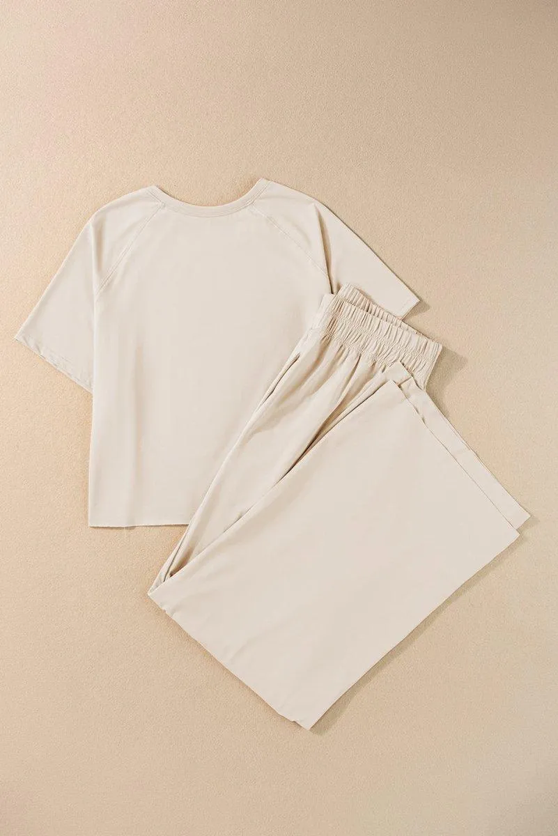Faye Wide Leg Pants 2 Piece Set