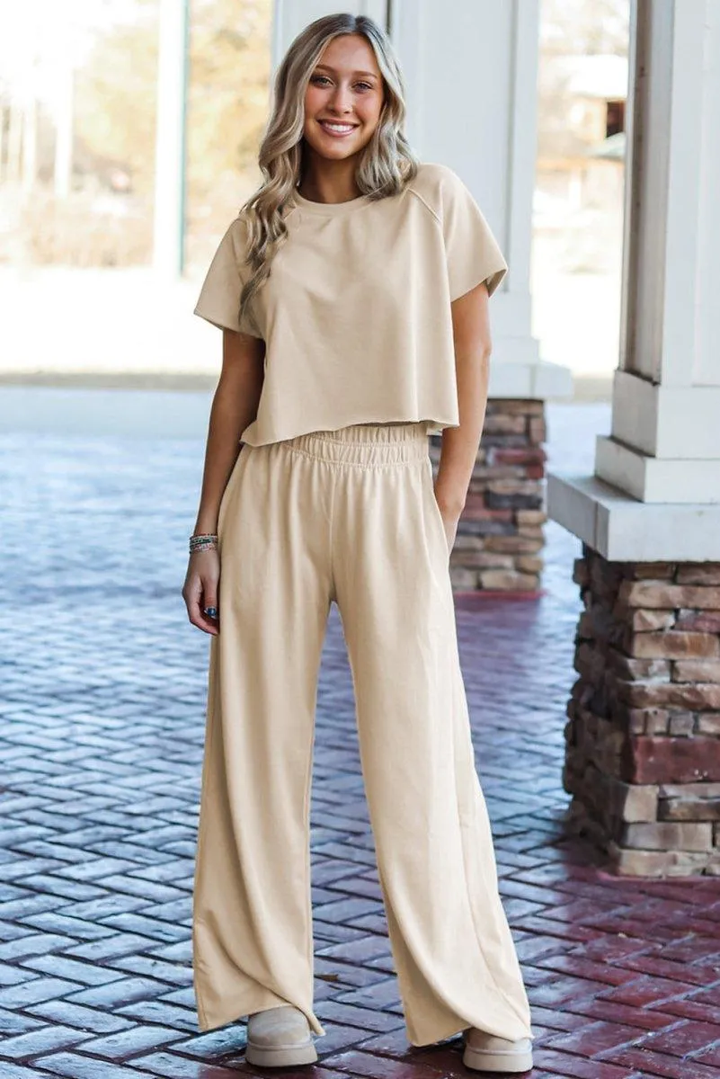Faye Wide Leg Pants 2 Piece Set