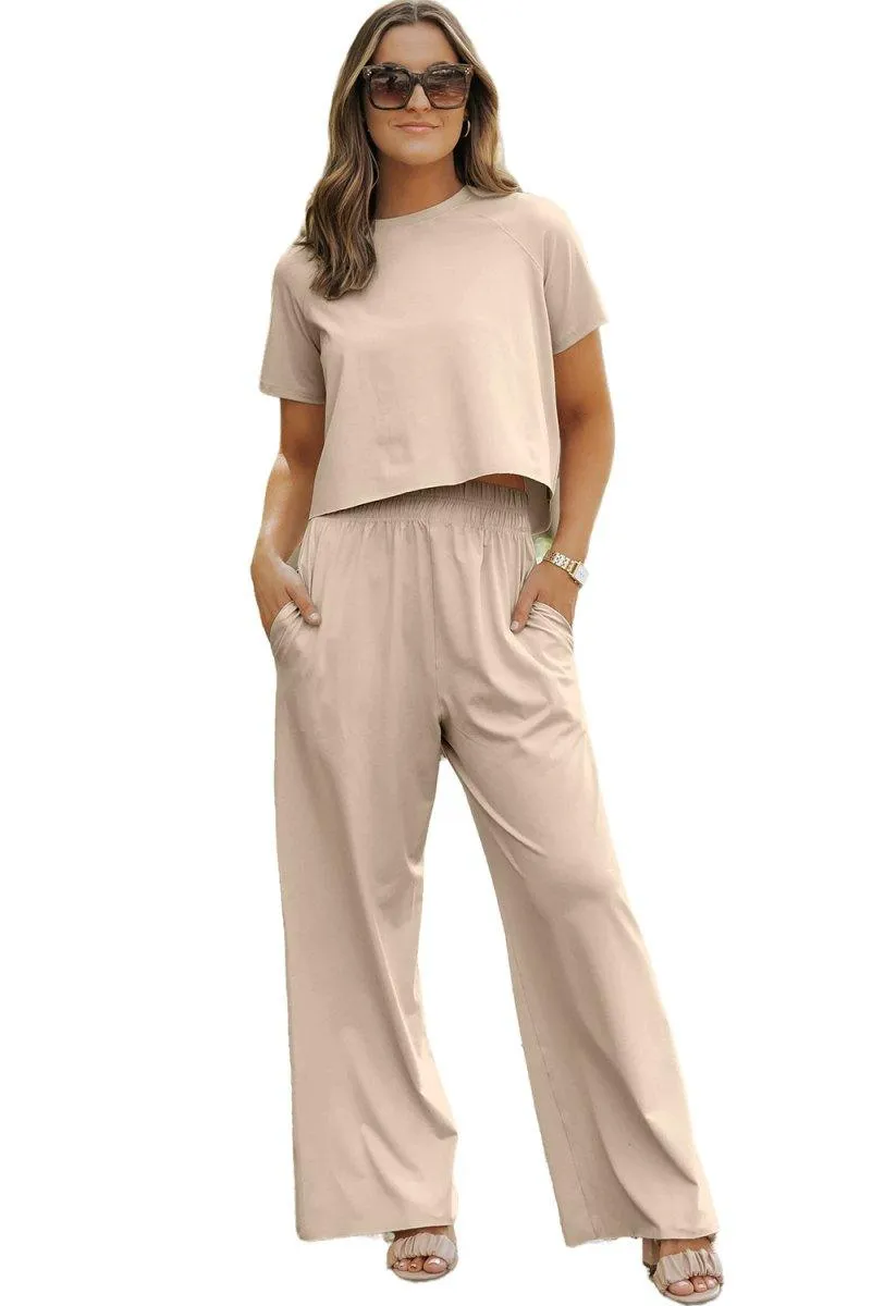 Faye Wide Leg Pants 2 Piece Set