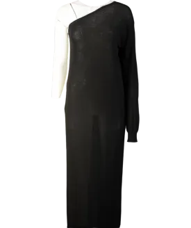FRANKIE SHOP Black Lina One Shoulder Maxi Dress UK XS