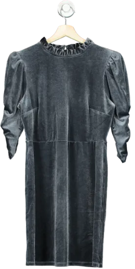 Friends Like These Millie Mackintosh Grey Velvet Midi Dress