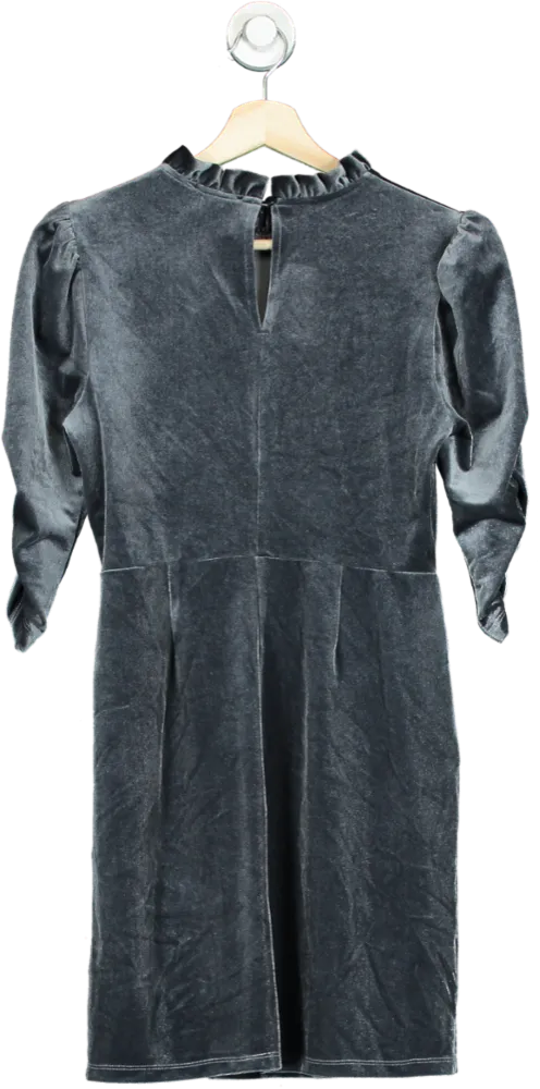 Friends Like These Millie Mackintosh Grey Velvet Midi Dress