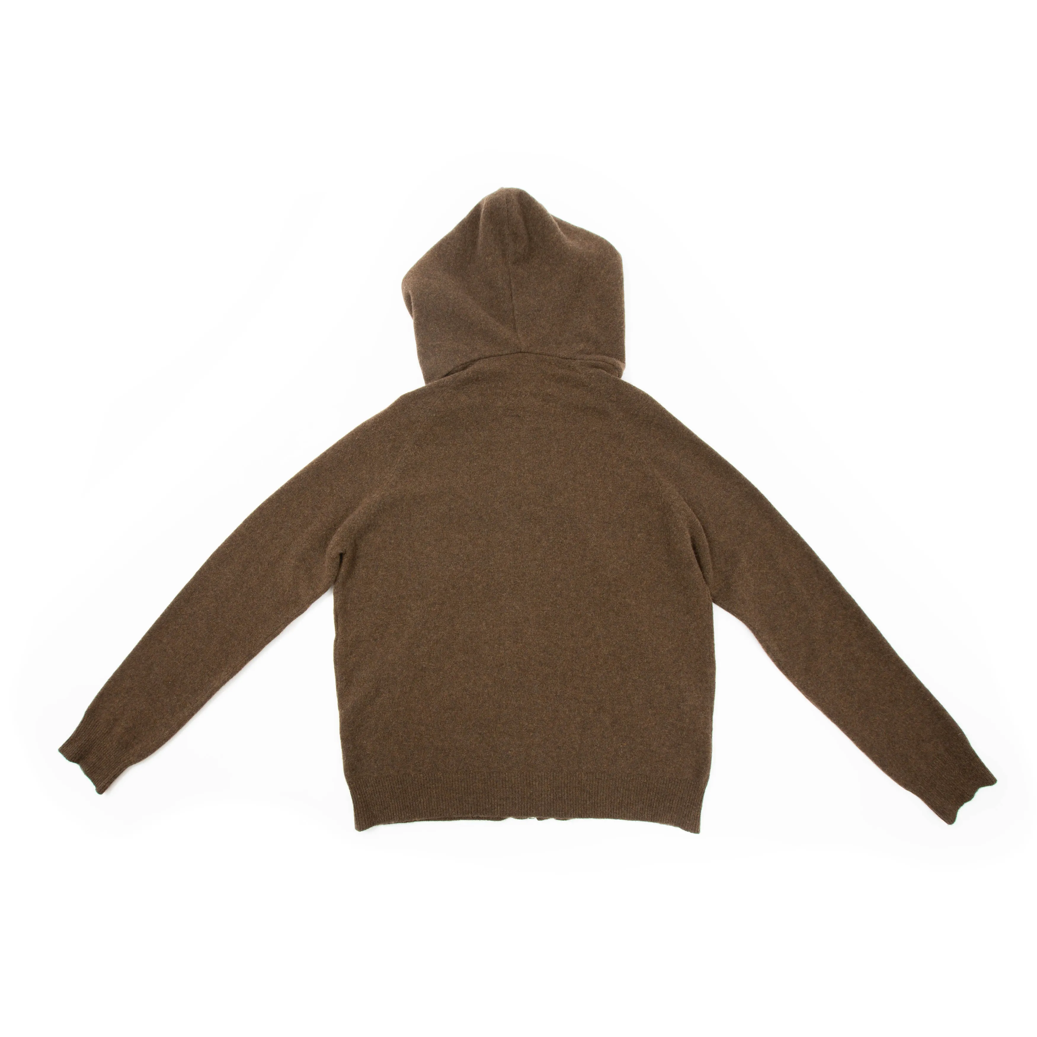 FW16 Brown Cashmere Zip-Up