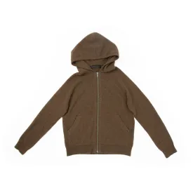 FW16 Brown Cashmere Zip-Up