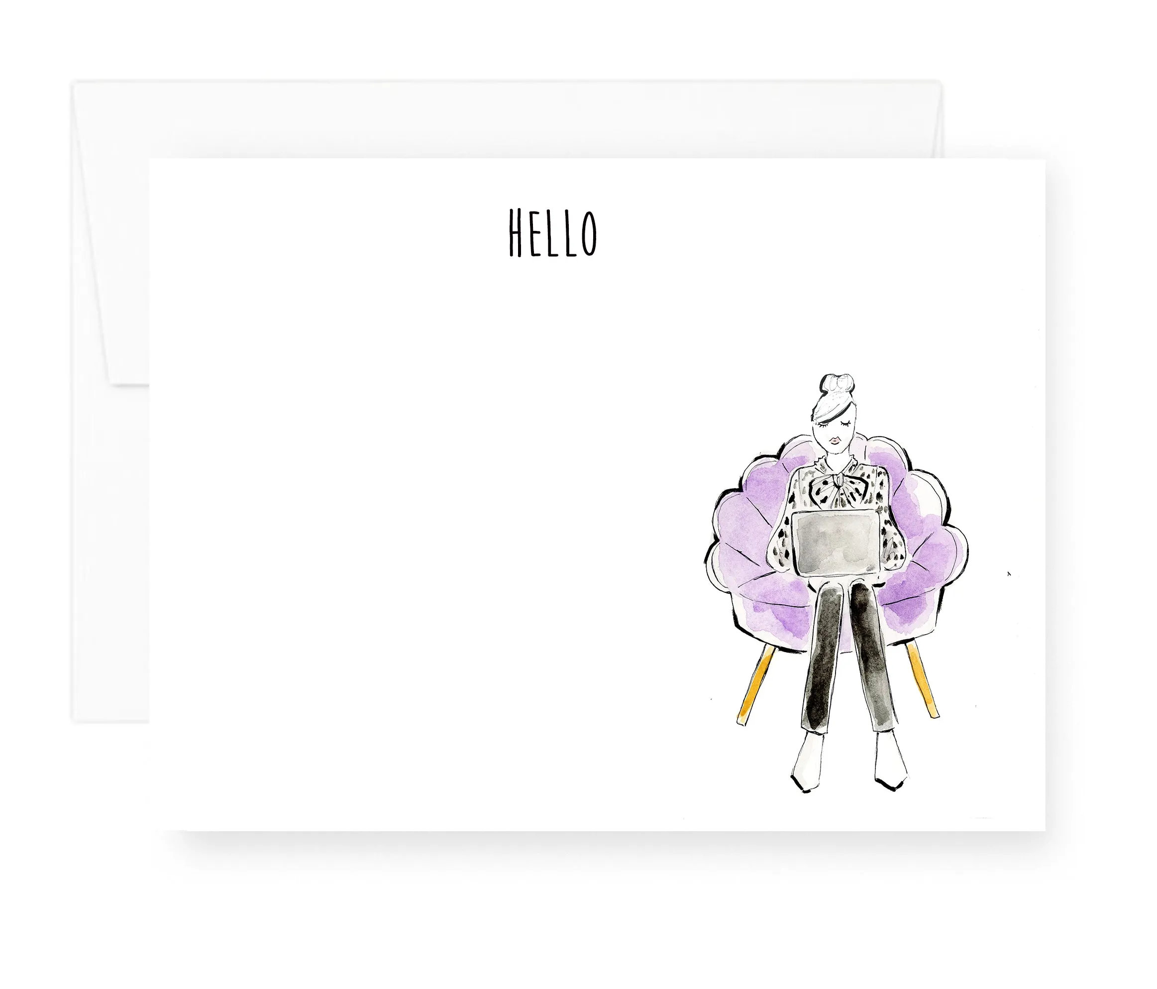Hello Note Card Set (Ready To Ship)