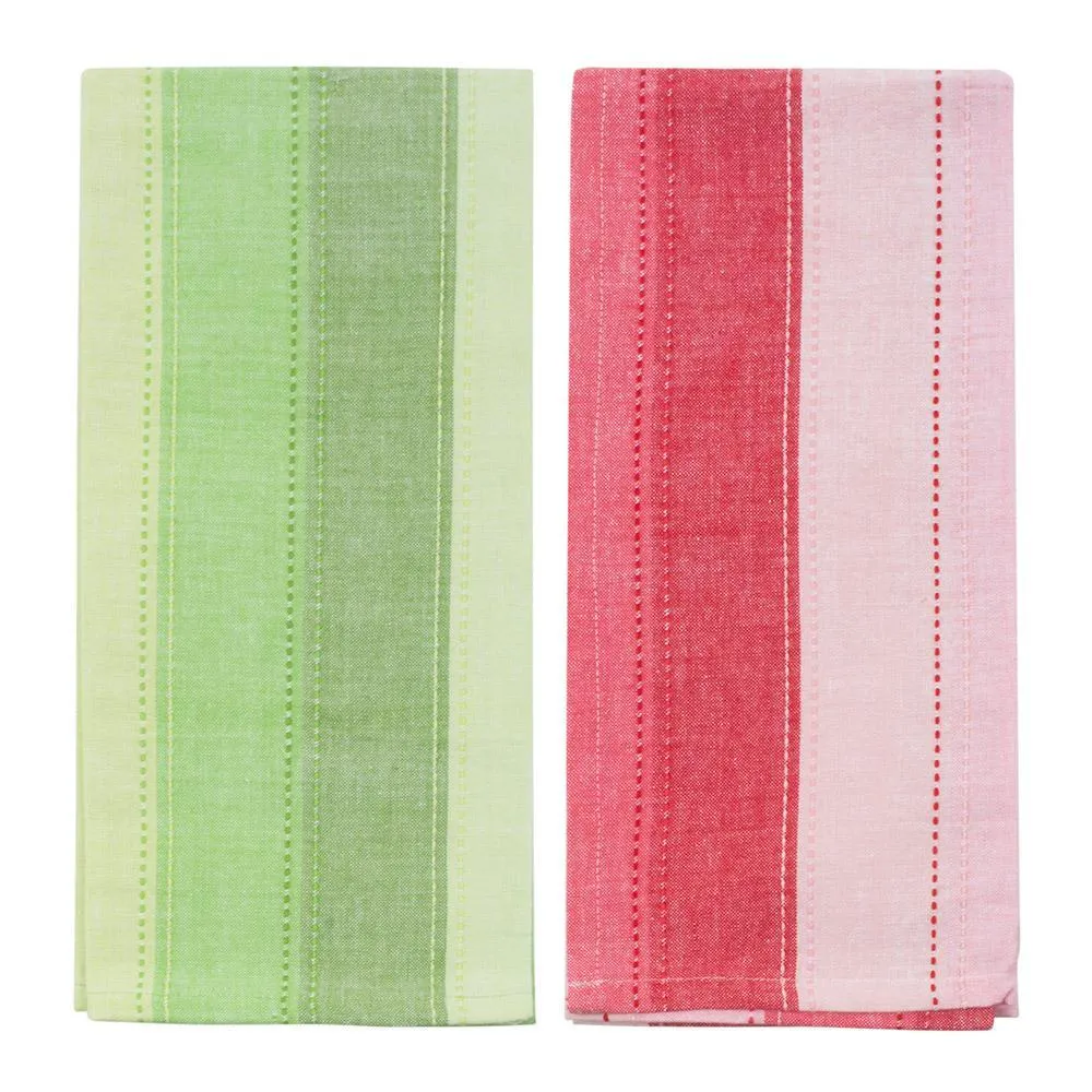 Holiday Ombre Stripe Dishtowel