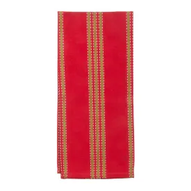 Holiday Vertical Stripe Dishtowel
