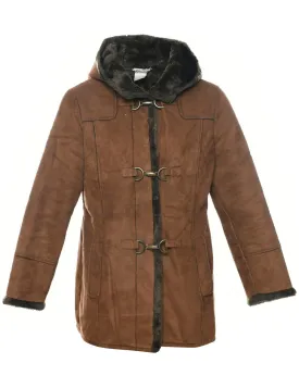 Hooded Brown Coat - S