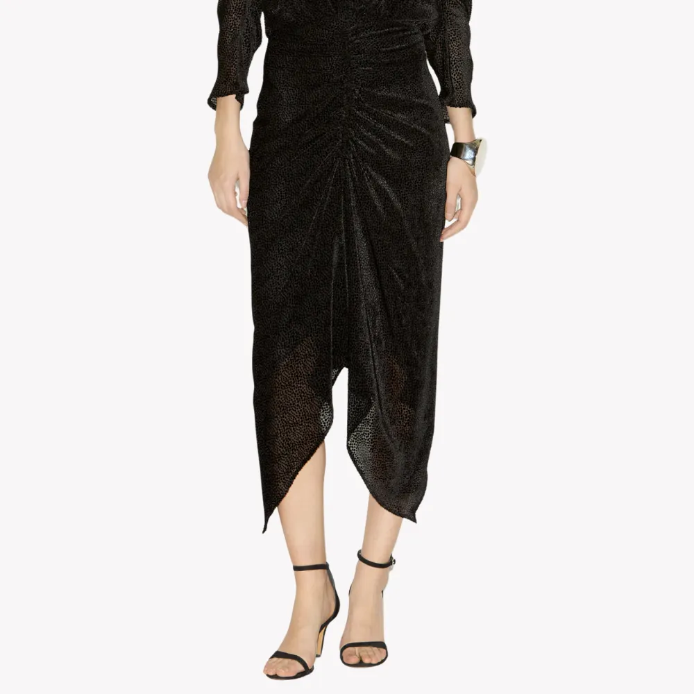 Isabel Marant Caelia Skirt - Black Devoré