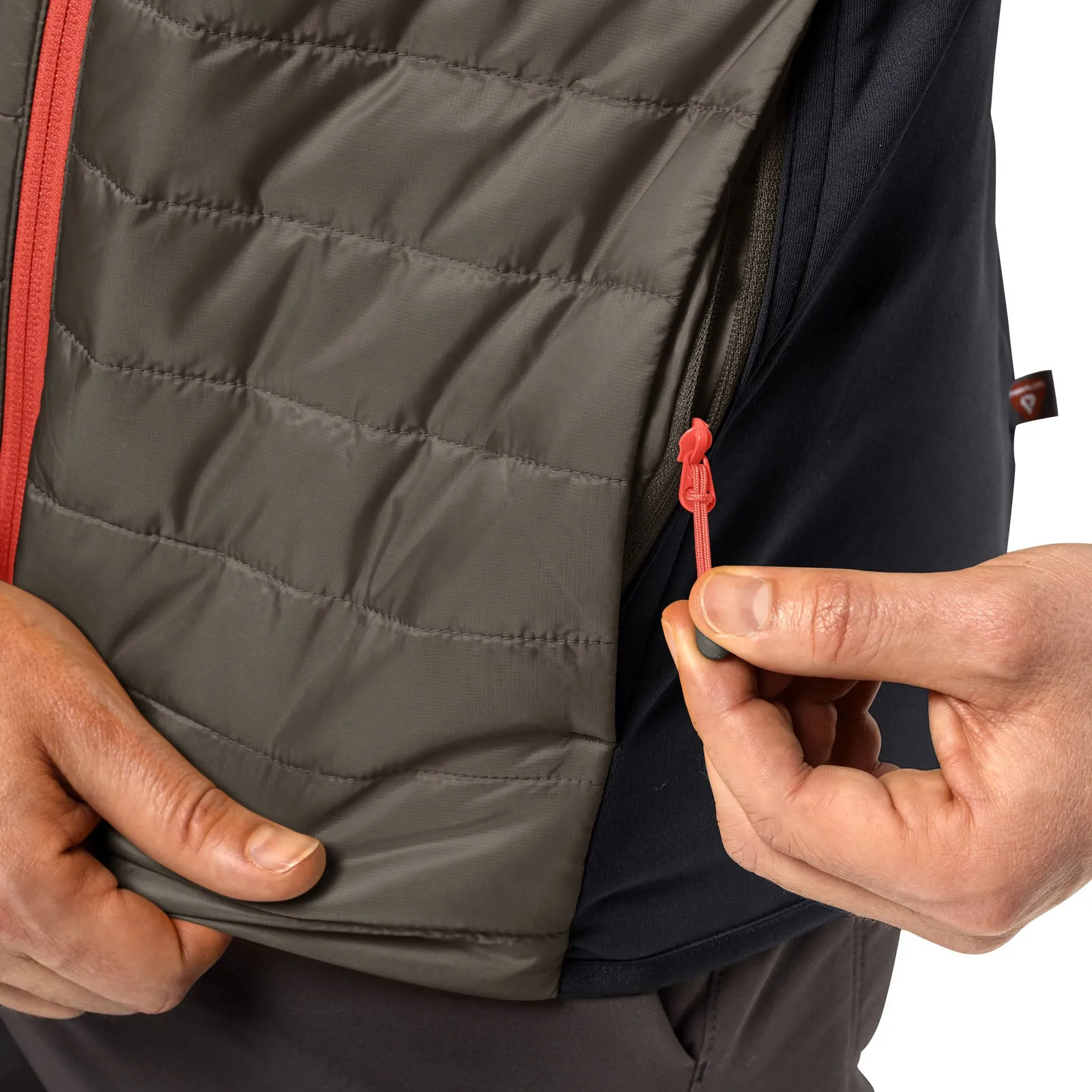 Jack Wolfskin Mens Routeburn Pro Hybrid Fleece Jacket - Cold Coffee