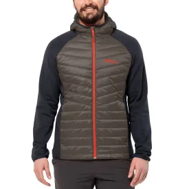 Jack Wolfskin Mens Routeburn Pro Hybrid Fleece Jacket - Cold Coffee