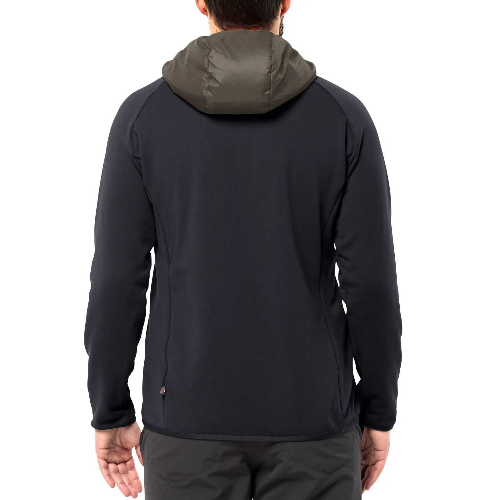 Jack Wolfskin Mens Routeburn Pro Hybrid Fleece Jacket - Cold Coffee