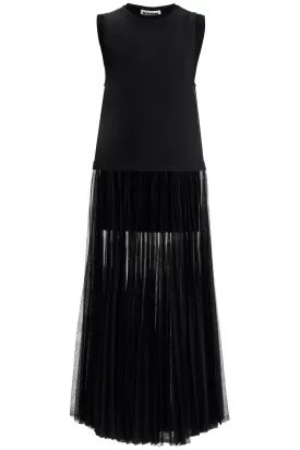 Jil Sander Layered Dress With Pleated Skirt