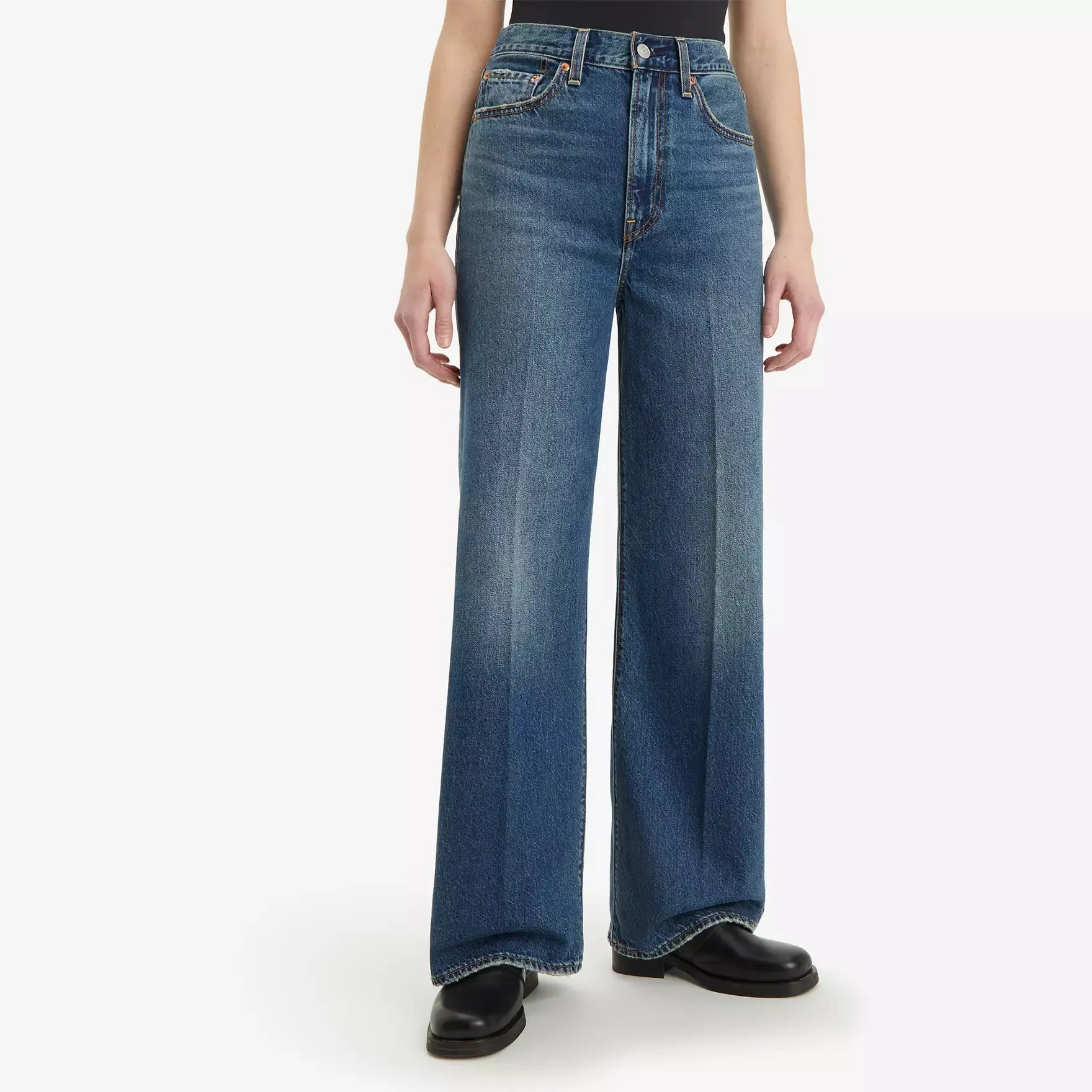 LEVI'S RIBCAGE WIDE LEG H223 - POLAR PERIMITER