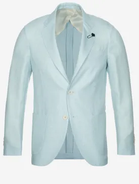 Linen Mix Sport Jacket Turquoise
