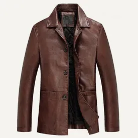 Loose Soft Faux Leather Jacket