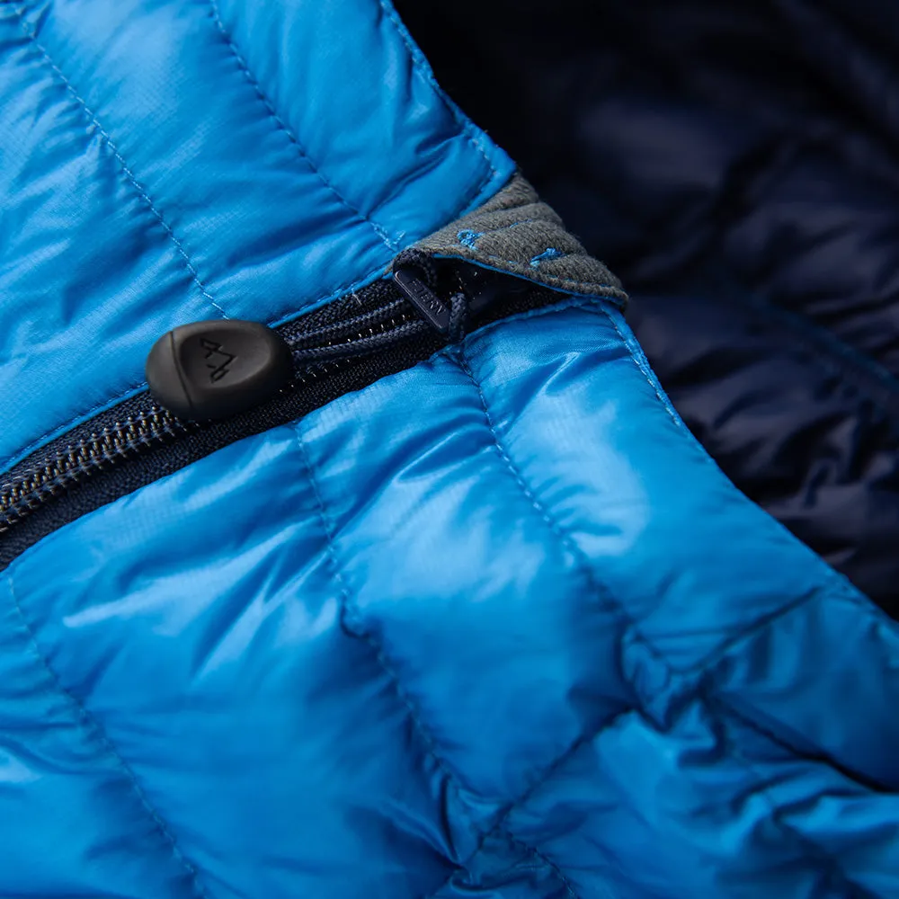 Mens Aktiv Down Hooded Jacket (Cobalt/Navy)