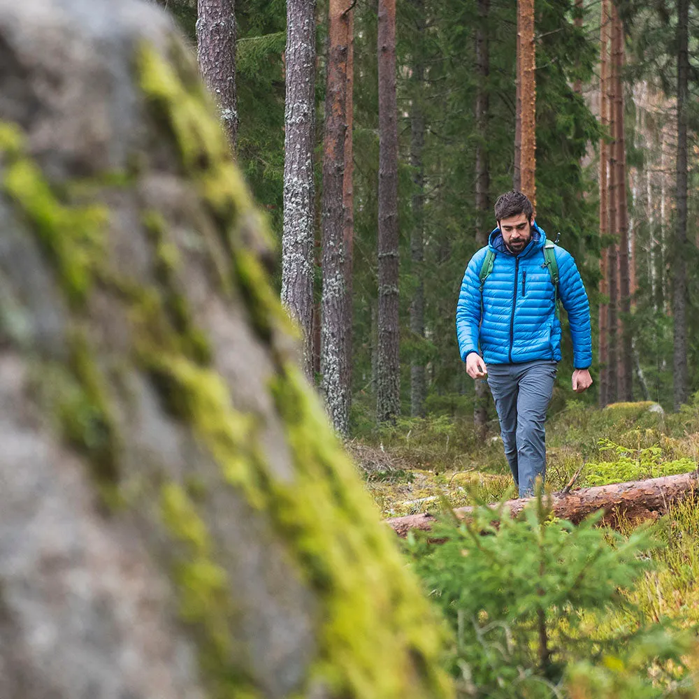 Mens Aktiv Down Hooded Jacket (Cobalt/Navy)