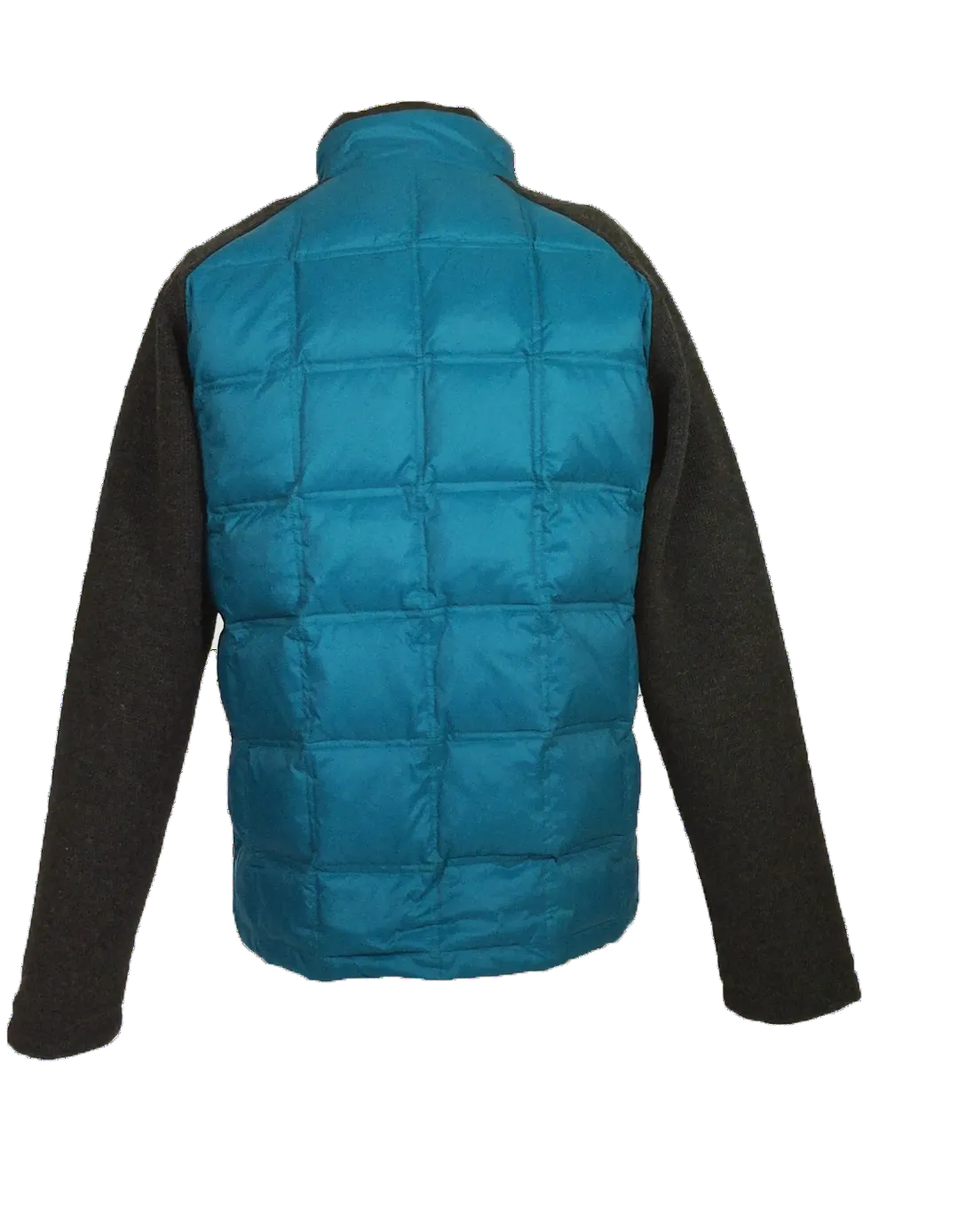 MENS DOWN AND SWEATER SOFTSHELL HYBRID JACKETS IN BLUE