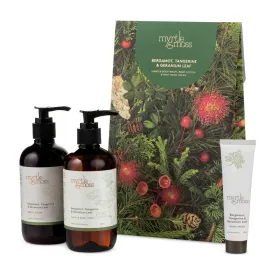 Myrtle and Moss Bergamot, Tangerine & Geranium Leaf Trio