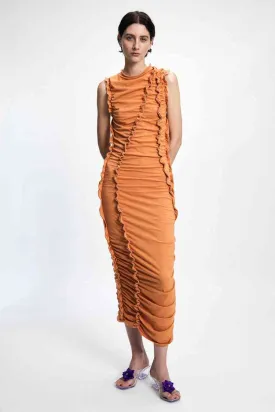 Nogata Multiruffle Knit Dress