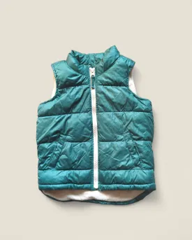 OLD NAVY GREEN FLEECE LINED VEST 5Y PRE-LOVED