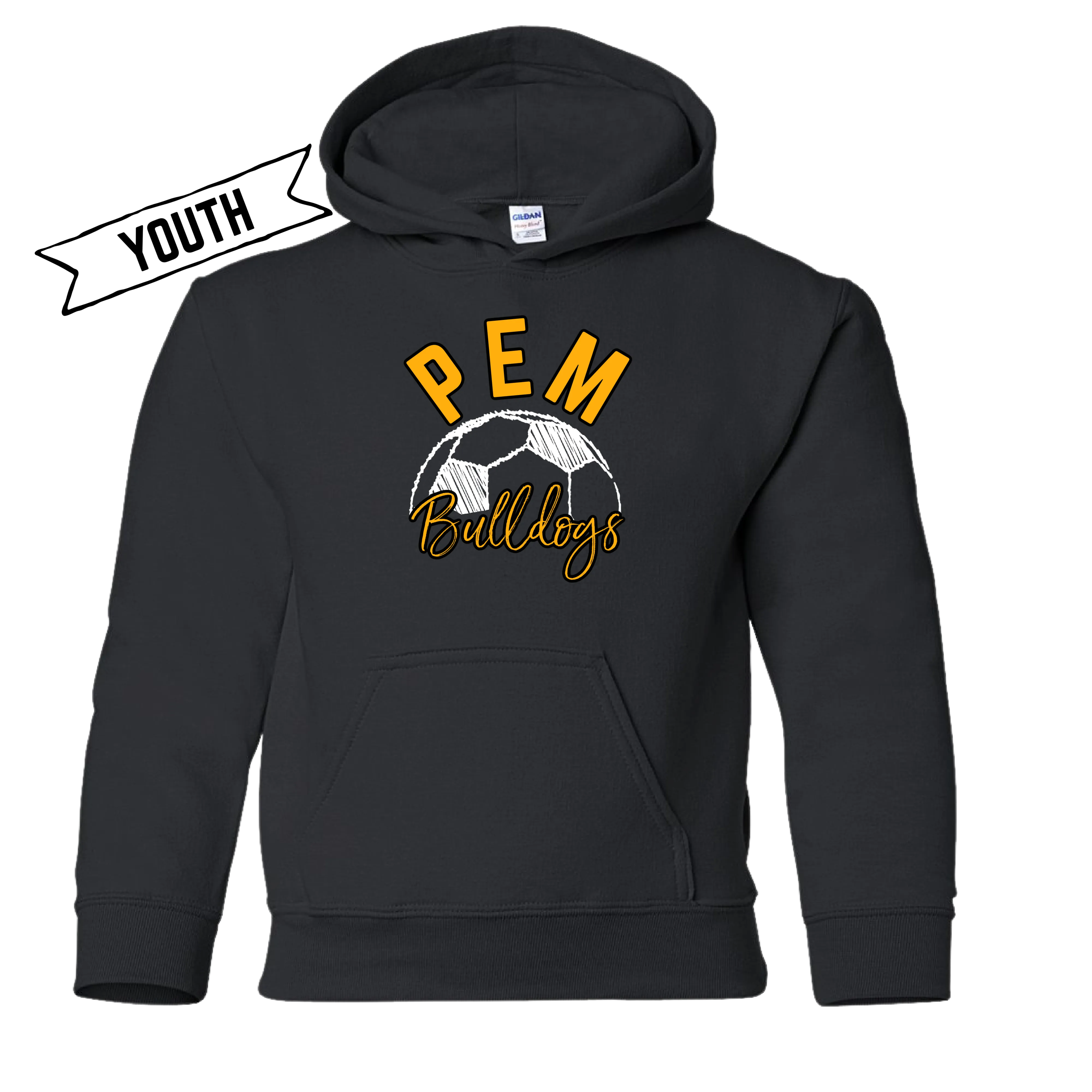 PEM Bulldogs Youth Soccer Tee/Crew Neck/ Hoodie