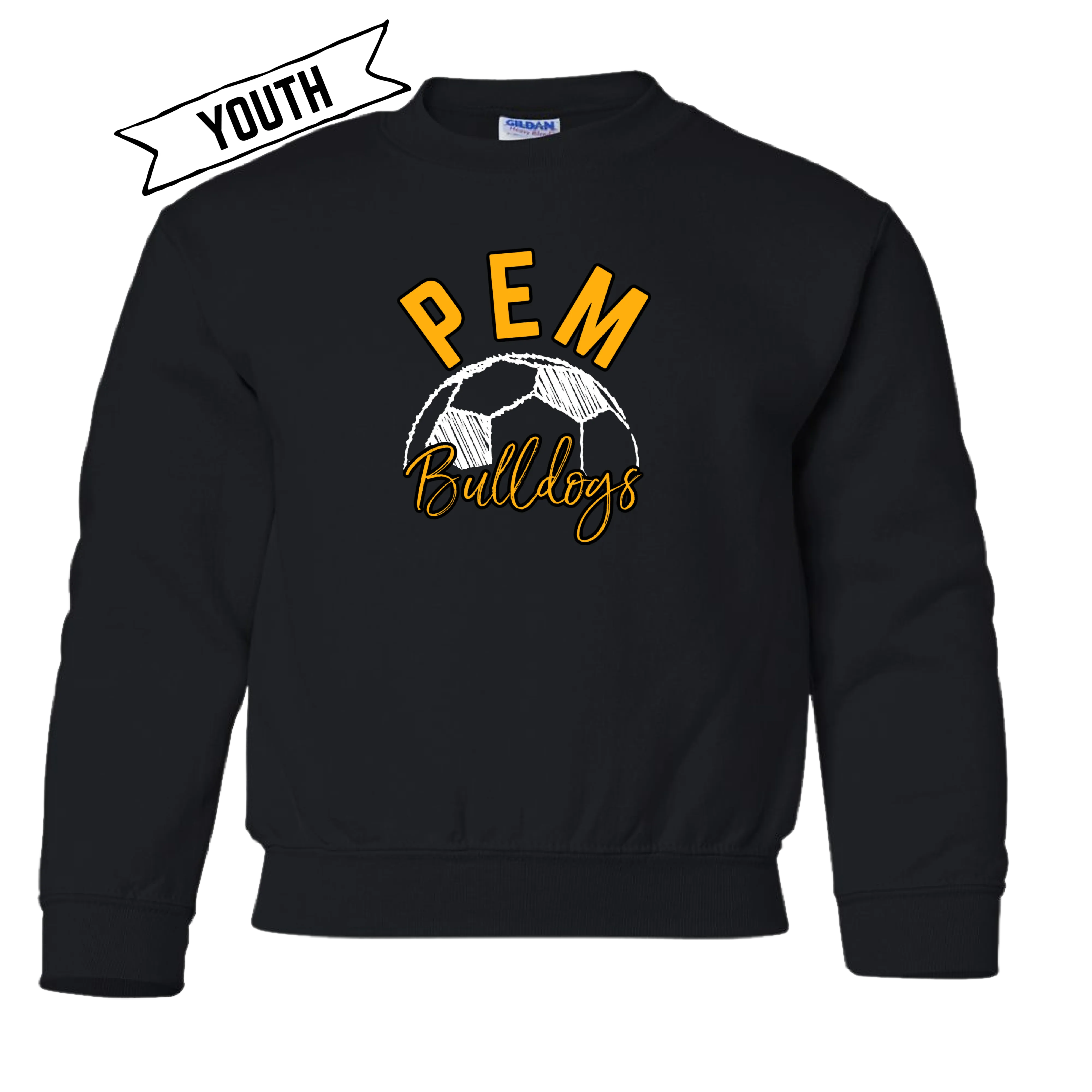 PEM Bulldogs Youth Soccer Tee/Crew Neck/ Hoodie