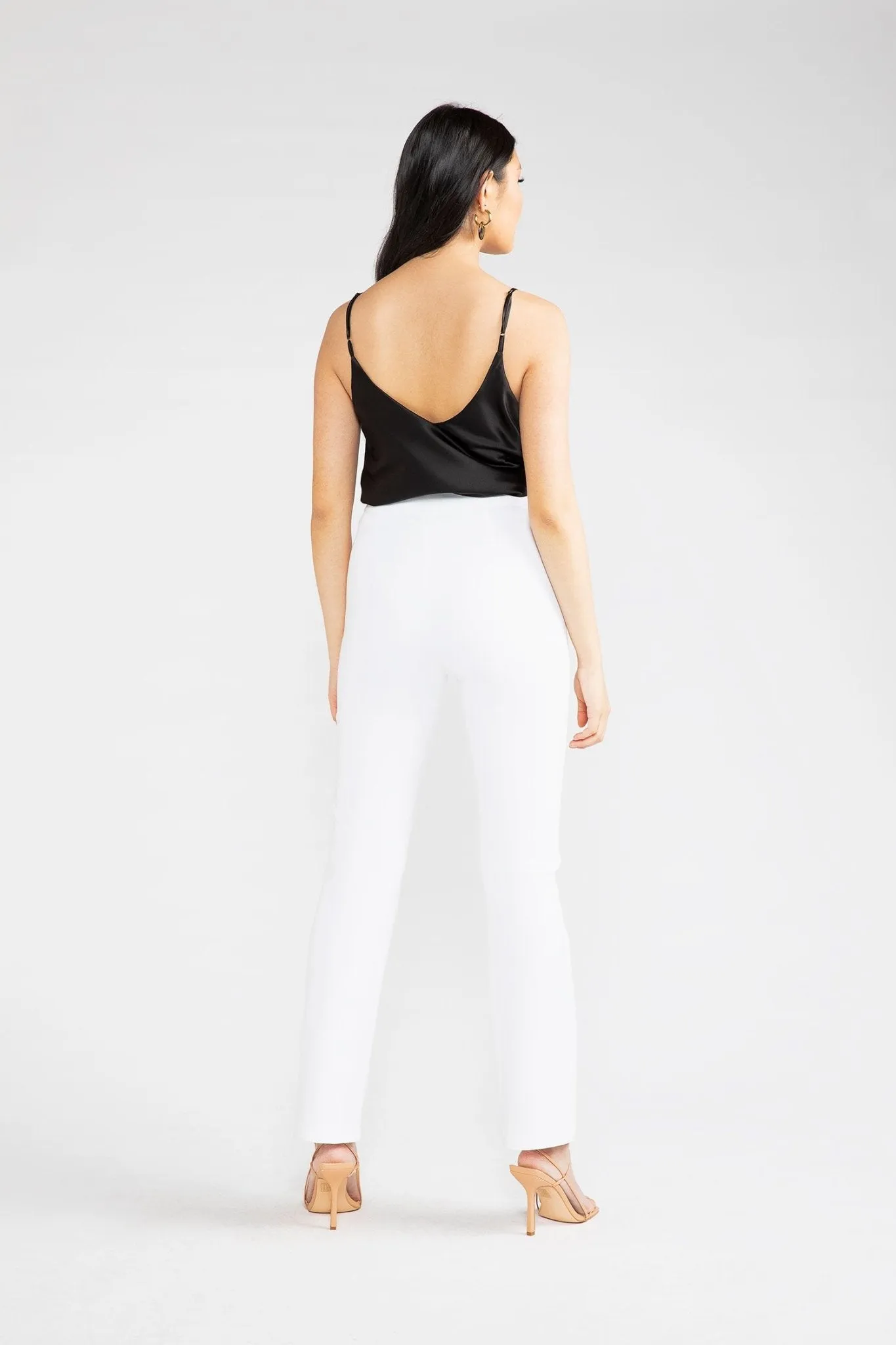 Perennial White Brennan Straight Leg Ponte Pant