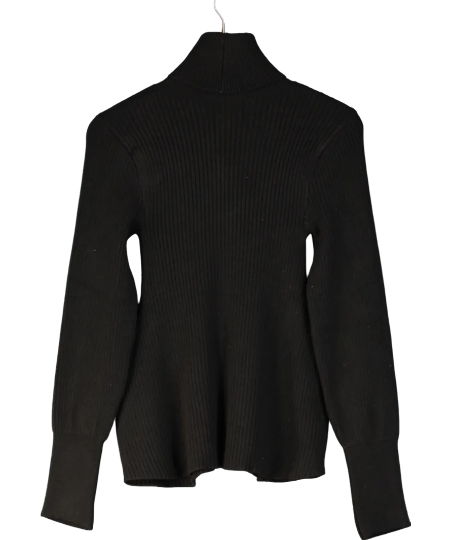 River Island Black Turtleneck Long Sleeve Mini Dress UK 8