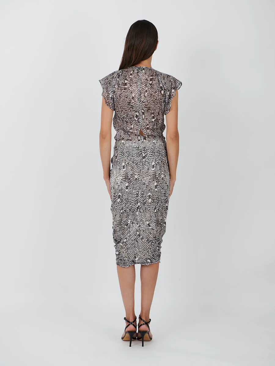 Roany Skirt in Black/Ecru