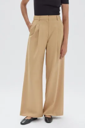 Roberta Wool Pant - Tan