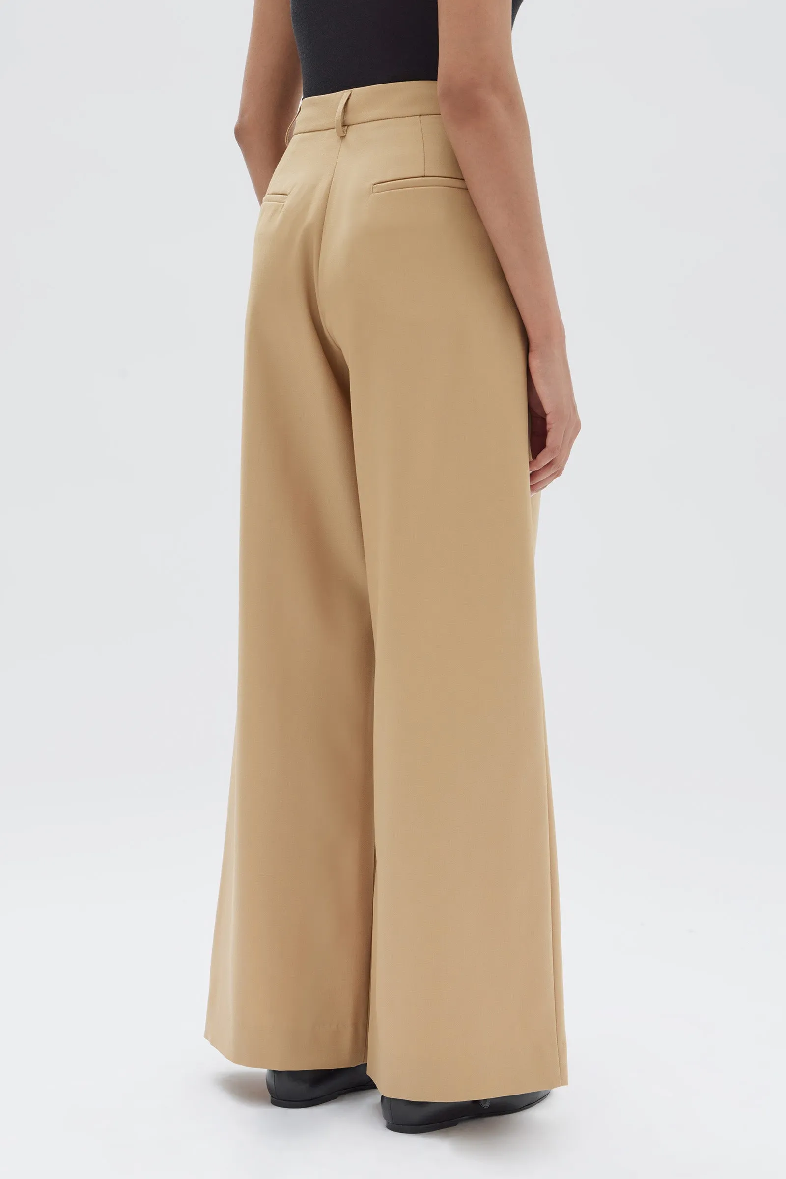 Roberta Wool Pant - Tan